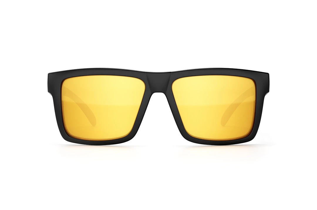 VISE Z87 Sunglasses Black Frame: Gold Lens - Image 5