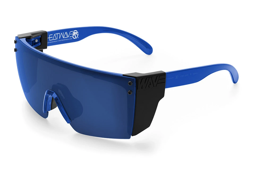 Lazer Face Sunglasses: Neon Blue Z87 - Image 5