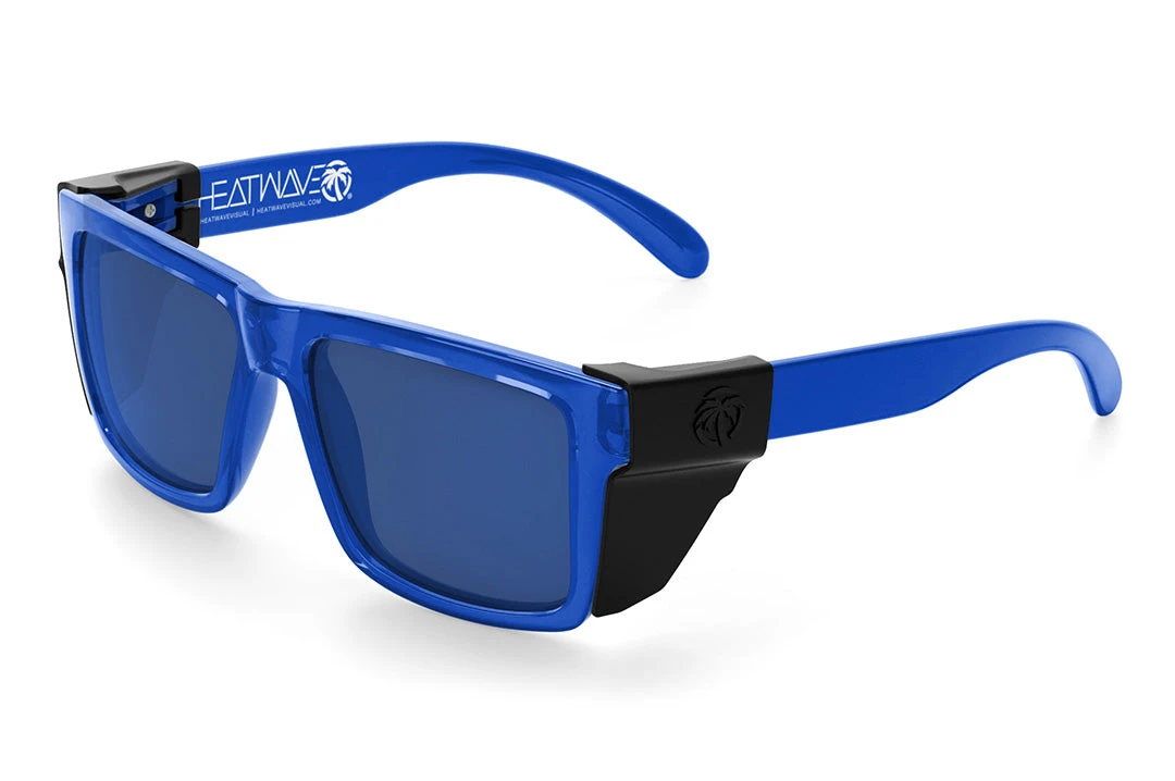 VISE Z87 Sunglasses Neon Blue Frame - Image 5