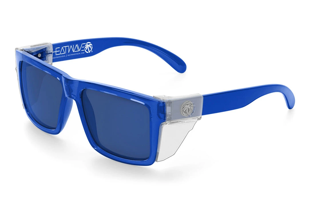 VISE Z87 Sunglasses Neon Blue Frame - Image 7