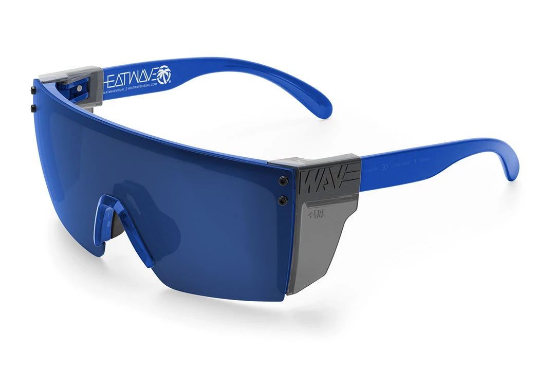Lazer Face Sunglasses: Neon Blue Z87 - Image 6