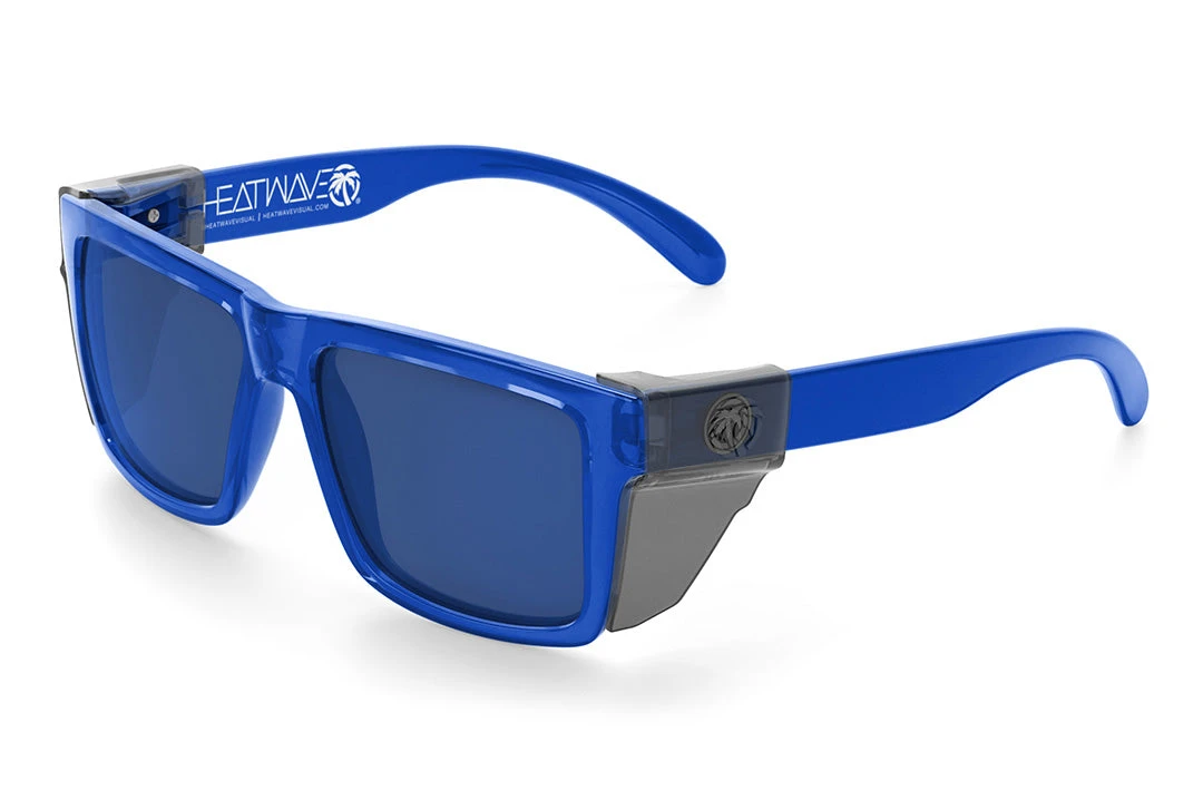VISE Z87 Sunglasses Neon Blue Frame - Image 6