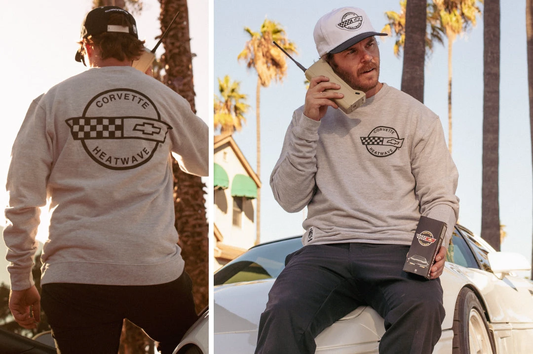 Heat Wave X Chevrolet Corvette Crewneck (SIZES 3XL & 4XL ONLY) - Image 2